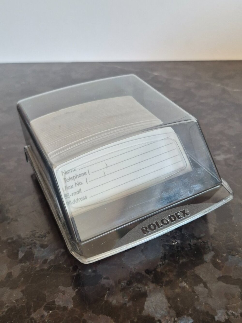 Vintage Rolodex Card File, Plastic Address Flip Organizer, Model S-310C, USA